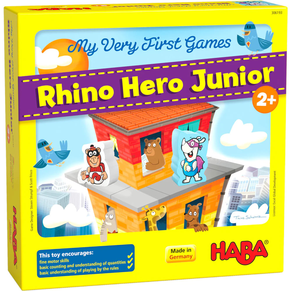 HABA My Very First Games - Rhino Hero Junior Construction & Cooperative game 犀牛英雄建構合作遊戲