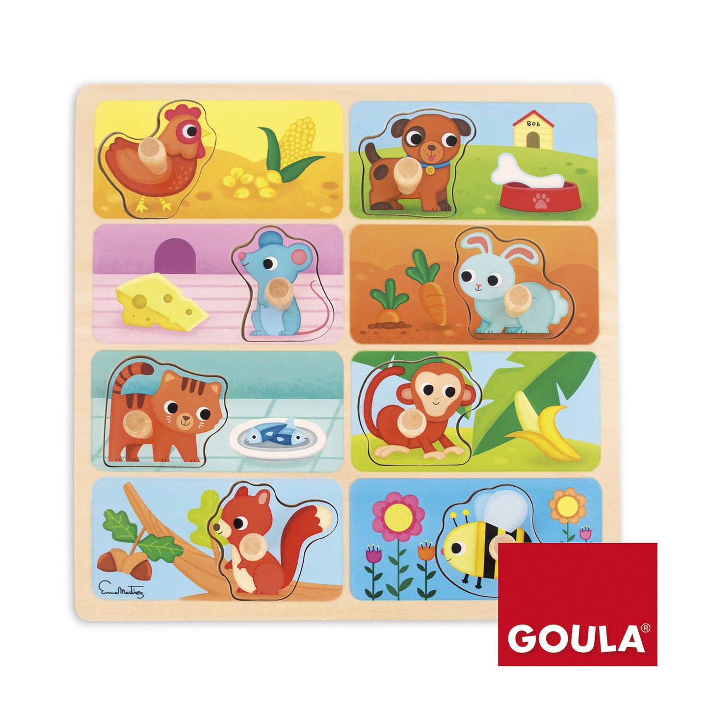 Goula Animals Favorite Meal Peg Puzzle