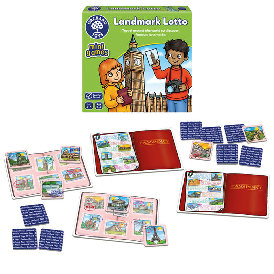 Orchard Toys Landmark Lotto Mini Games 世界著名的地標配對迷你遊戲