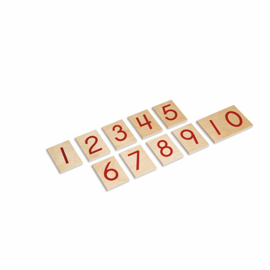 Niehuis Montessori Printed Numerals: US Version 蒙特梭利教具- 數棒數字卡