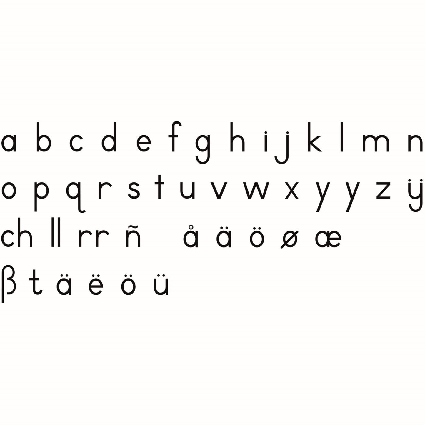 Niehuis Montessori Movable Alphabet: International Print 蒙特梭利教具- 活動字母 國際印刷體