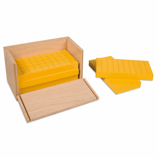 Kindermatic Montessori Five Yellow Prisms In Wooden Box 蒙特梭利 黃色5塊長方體