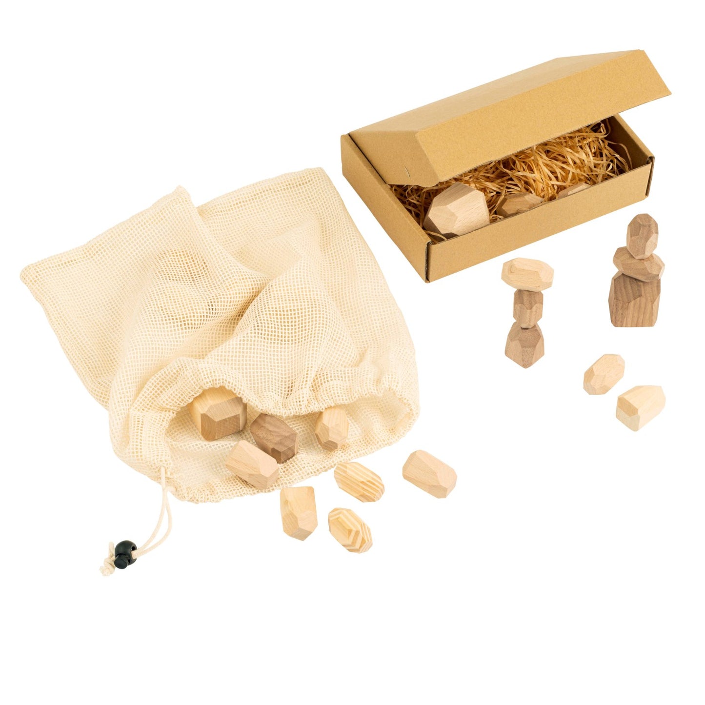 Educo Boulders Mini Set of 24 迷你巨礫積木24塊