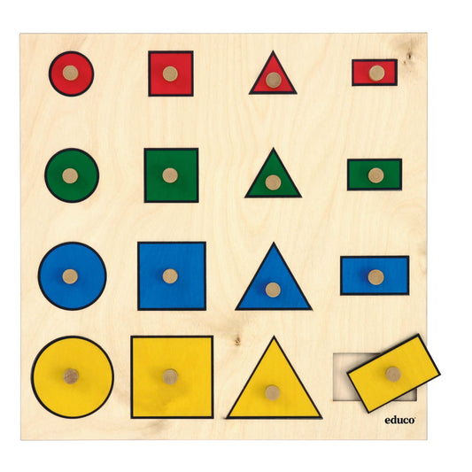 Educo Geometric Shapes Puzzle 幾何圖形嵌板遊戲