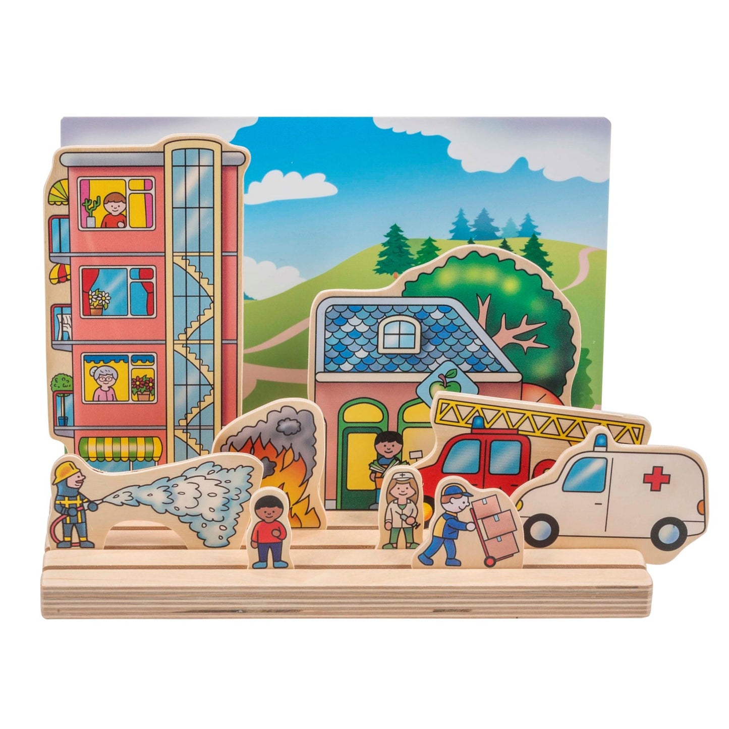 Educo Sliding Stories of Firefighter 消防員場景故事盒