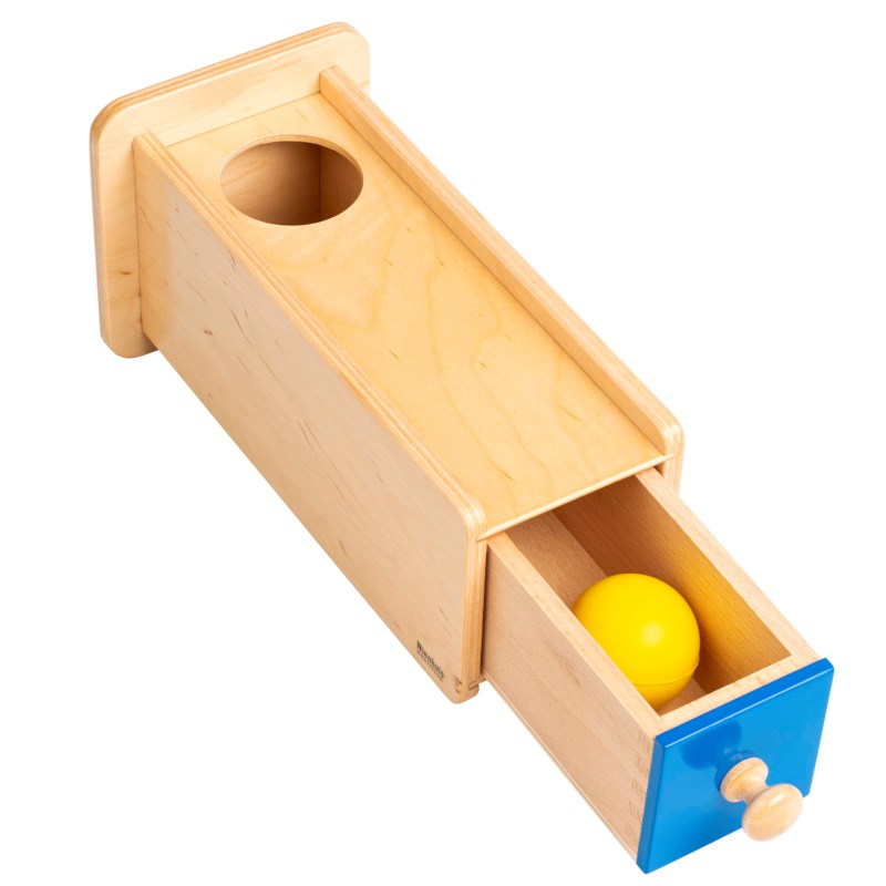 Nienhuis Montessori Object Permanence Box With Drawer 抽屜式物體恒存箱