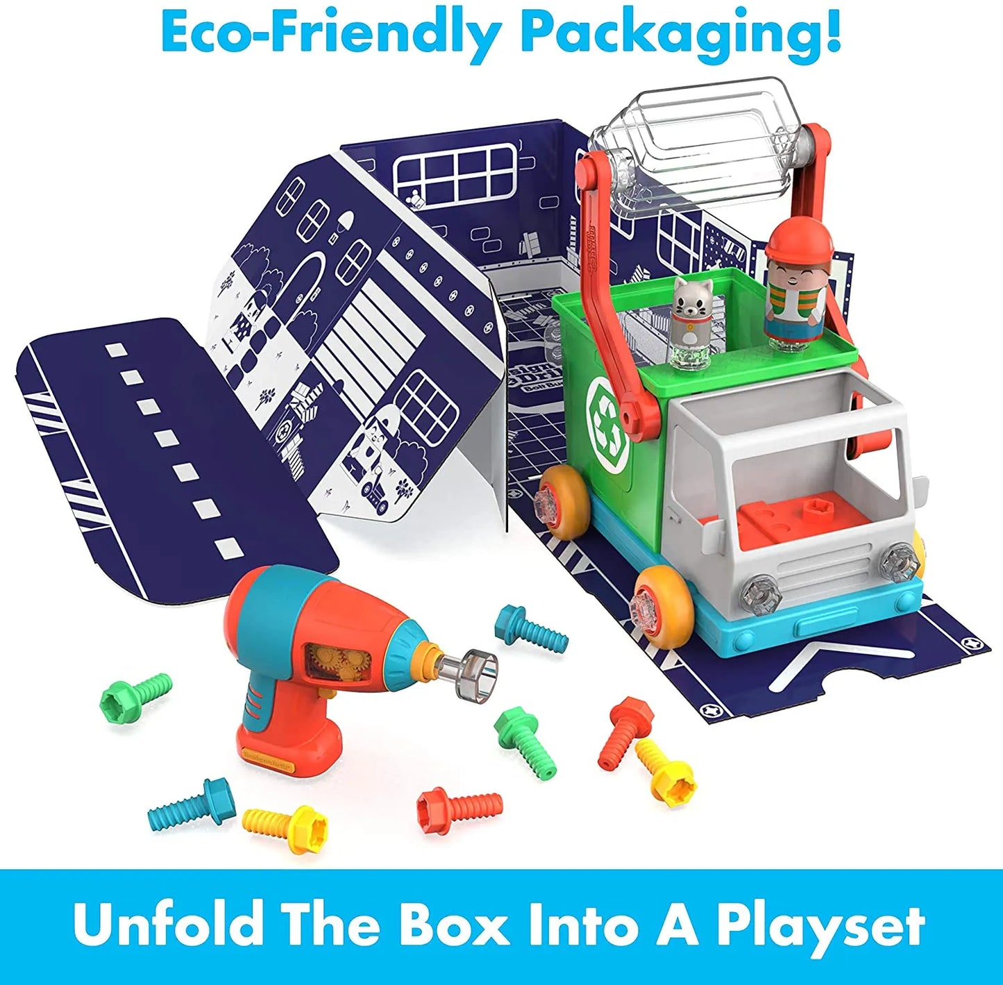 Educational Insights Design & Drill Bolt Buddies Recycling Truck