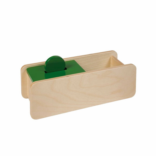 Montessori Imbucare Box With Flip Lid – 1 Slot 蒙特梭利教具 翻蓋式投置箱-一幣孔