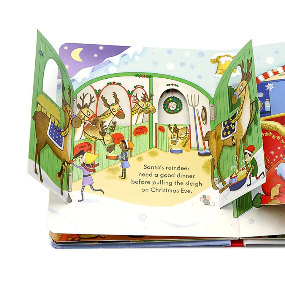Usborne Peep Inside Christmas 偷偷看聖誕節揭秘 幼兒小翻頁紙板書