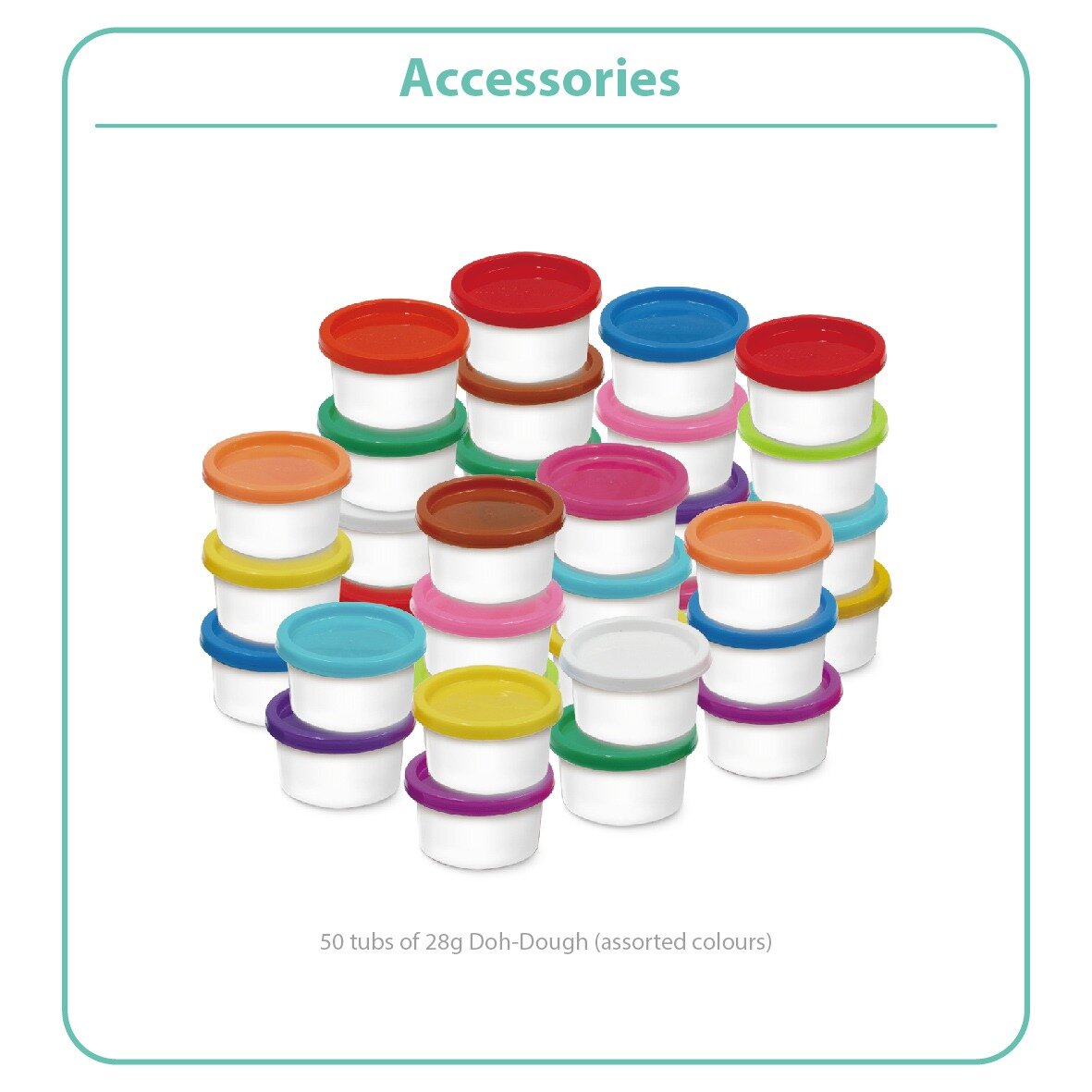 Doh-Dough 50 Cups Dough Pack 彩泥50杯套裝