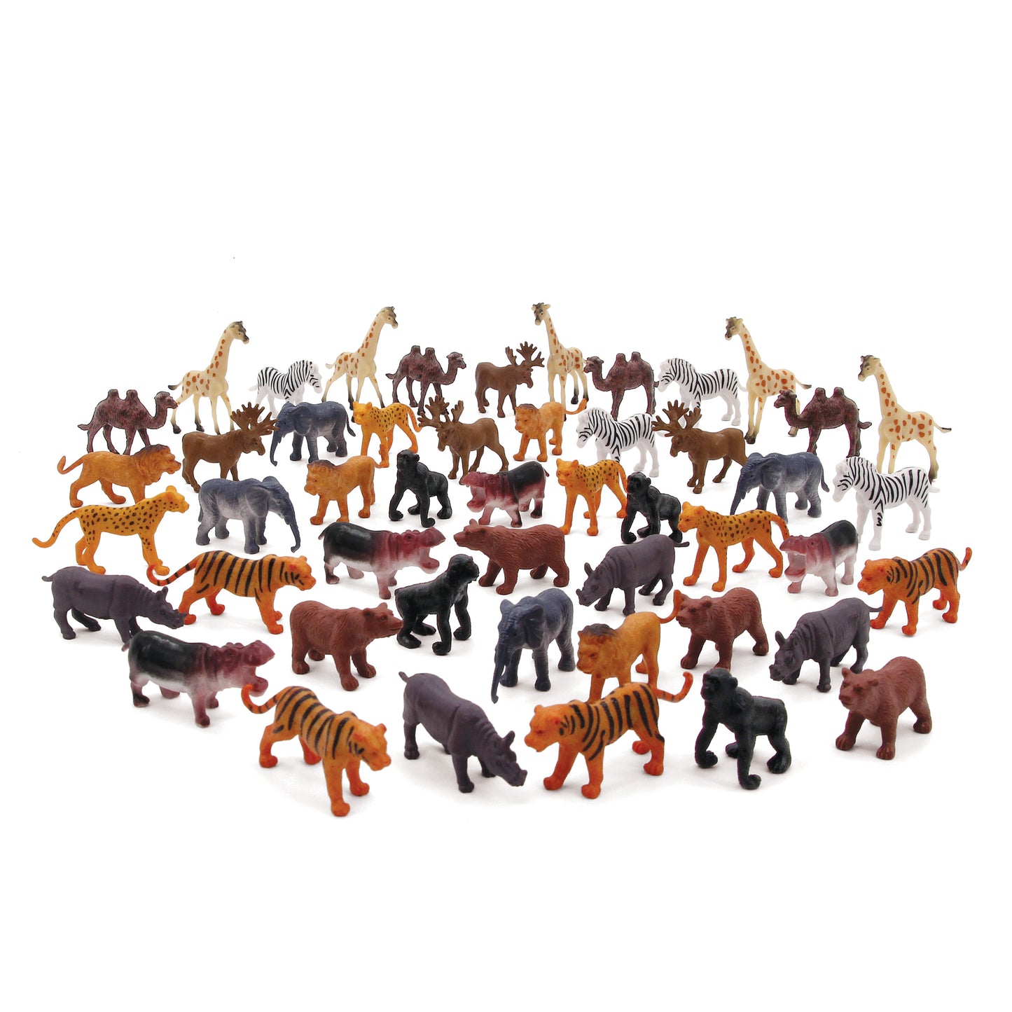 Wenno Wild Animals Counter 60 pcs 野生動物模型