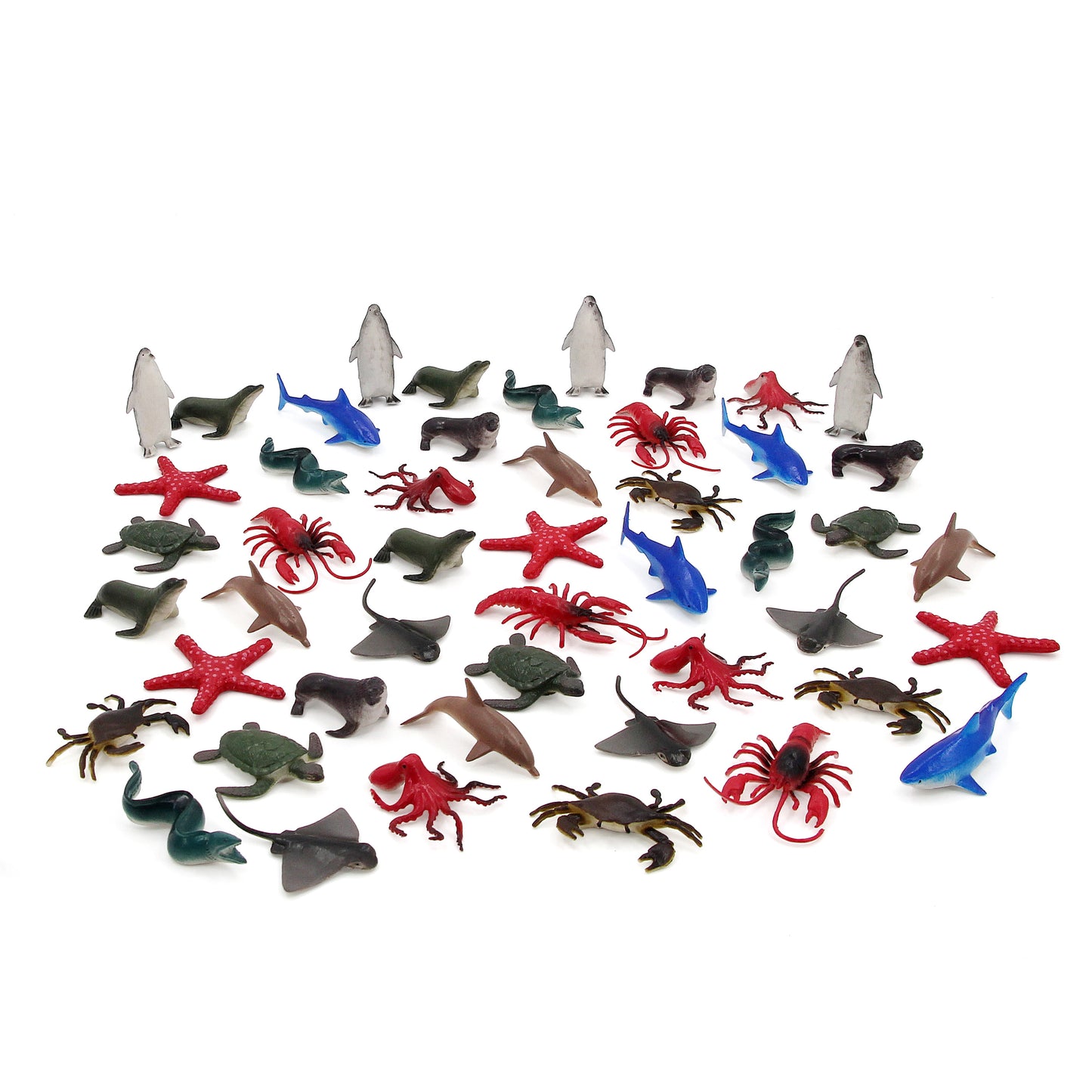 Wenno Ocean Animals Counters 60 pcs 迷你海洋動物模型