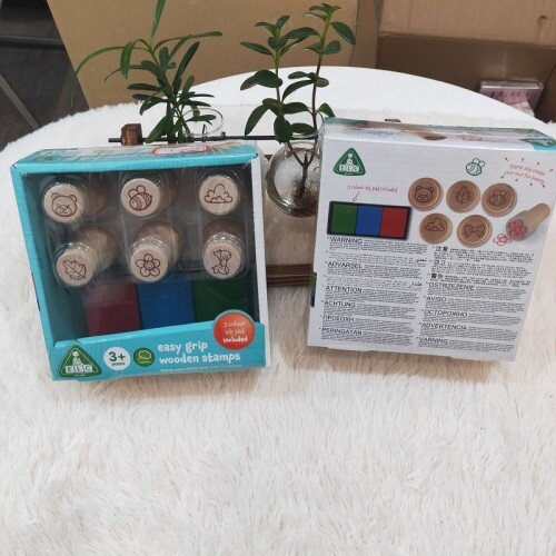 ELC Easy Grip Wooden Stamps Easy Grip Wooden Stamps