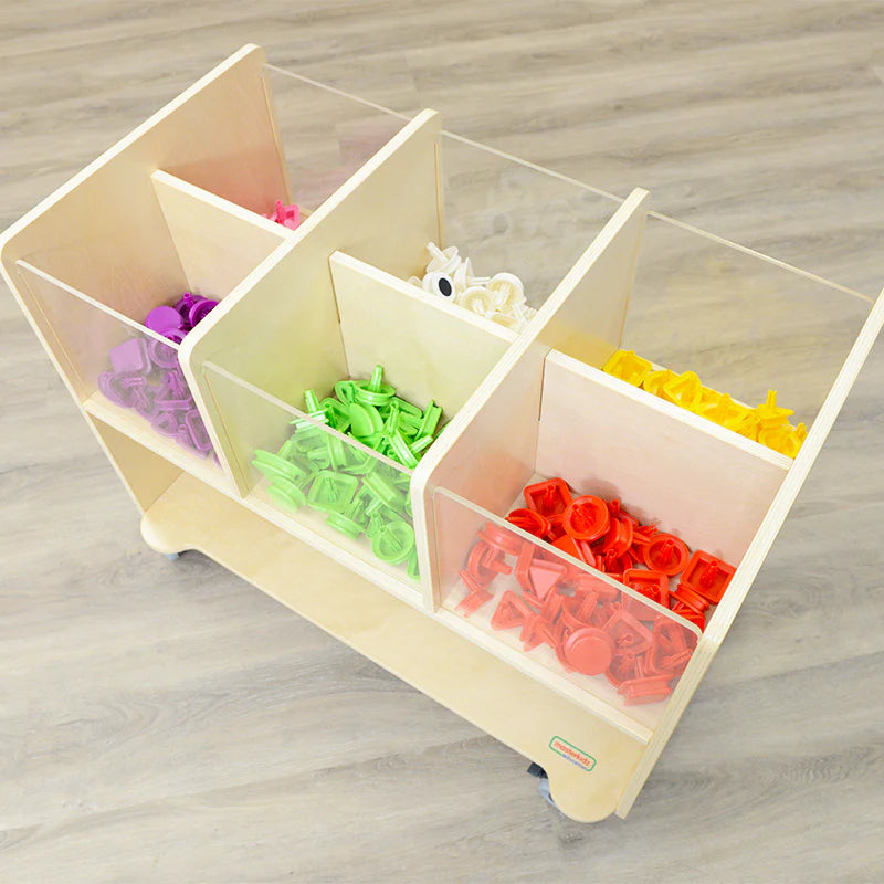 Masterkidz Visible-Compartment Storage Station 6 Compartments 透視移動儲物櫃 (6個透視格)