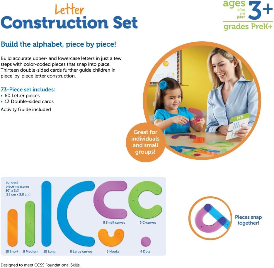 Learning Resources Letter Construction Activity Set 字母建構組