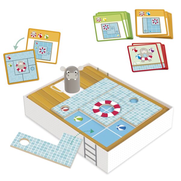 廠缺 Goula Hippo's Pool Logic and Orientation Game