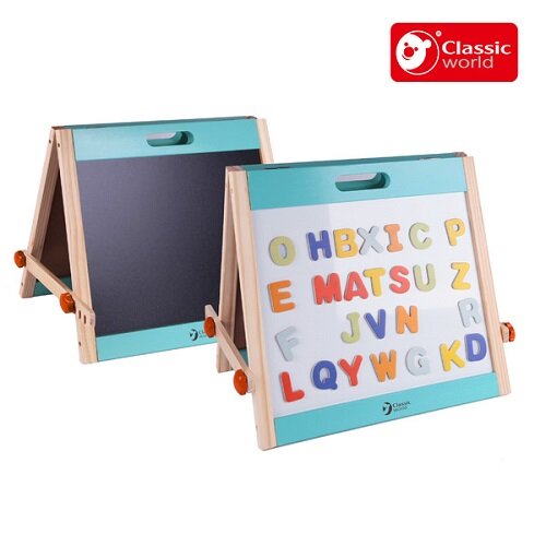 Classic World Tabletop Easel (26 pcs Magnetic Alphabets attached) 多功能雙面字母畫板 附26磁石字母