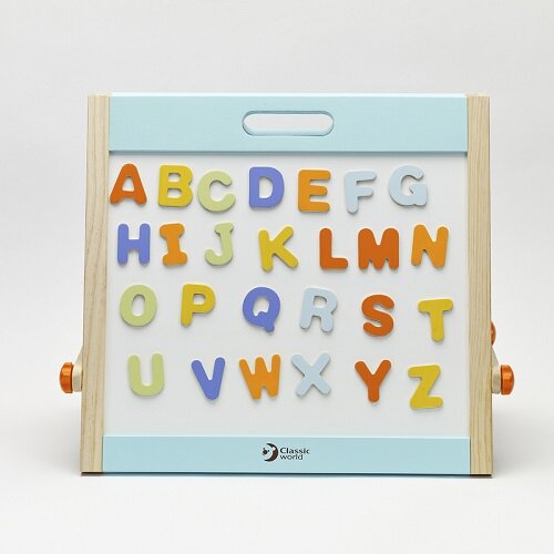 Classic World Tabletop Easel (26 pcs Magnetic Alphabets attached) 多功能雙面字母畫板 附26磁石字母