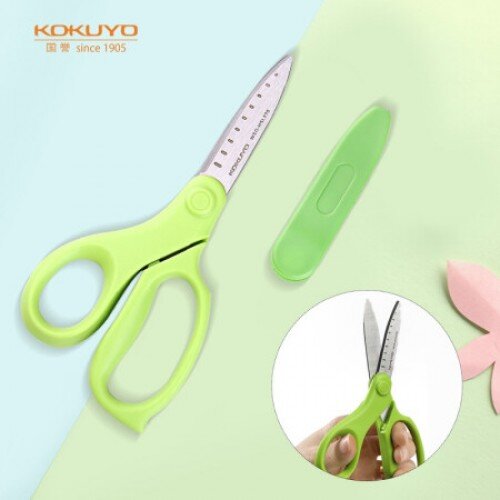 Kokuyo Left Hand FIT SAXA Scissors for Children Color Green 左手專用 FIT SAXA 兒童安全剪刀 綠色