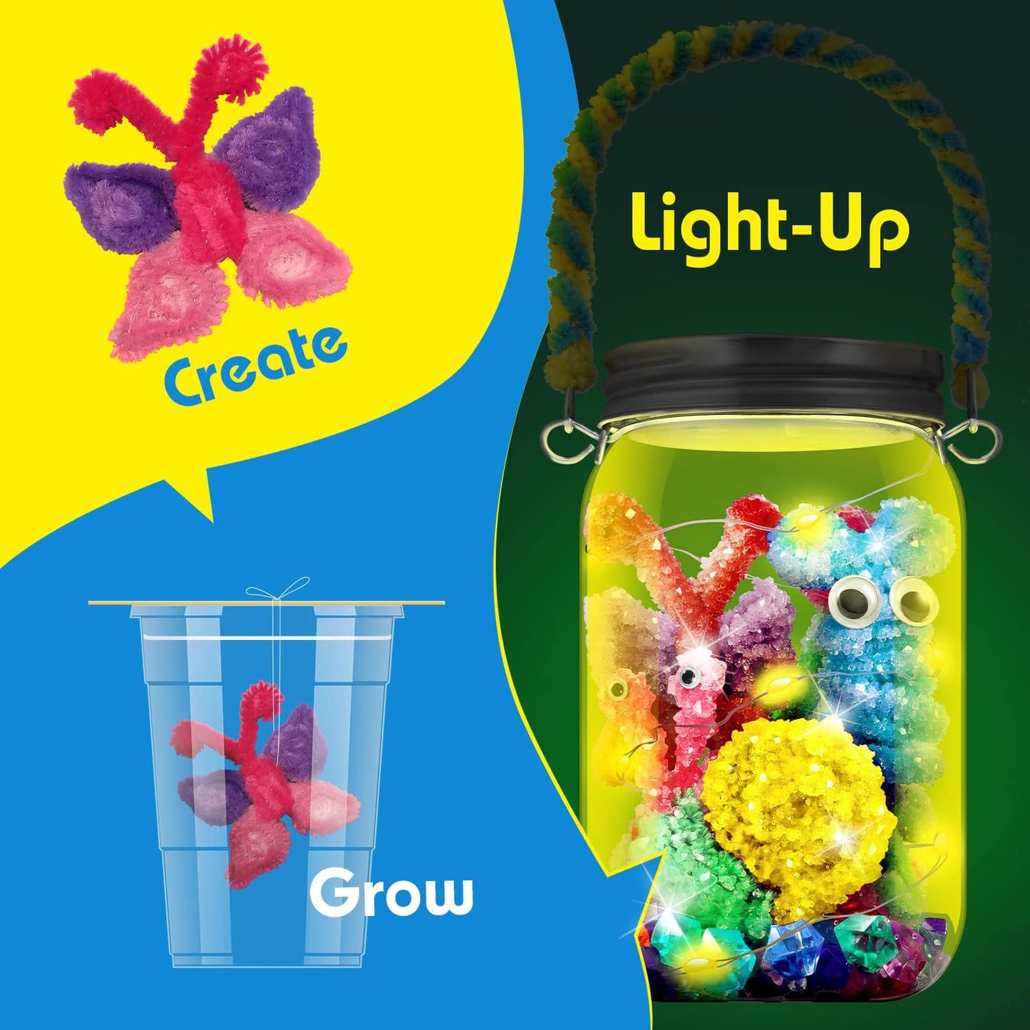 Crystal Growing Terrarium Kit 水晶種植觀賞瓶套裝