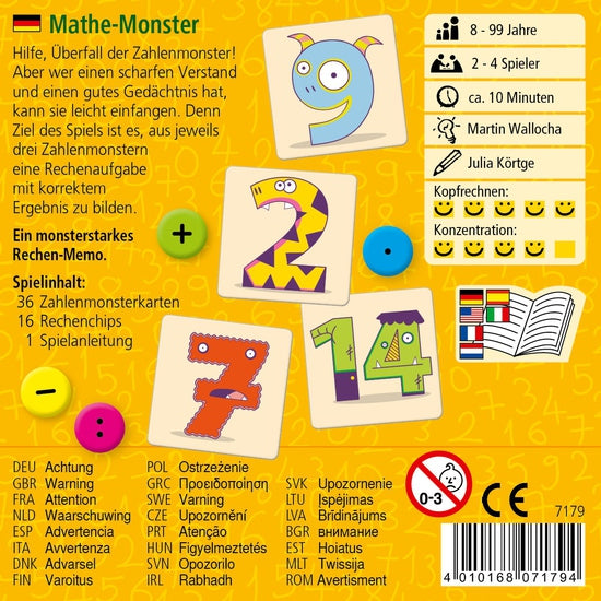 Haba Math Monster Mini Game 怪獸數學