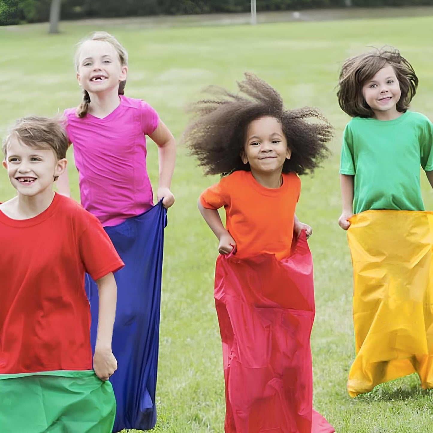 Kindermatics Potato Sack Race Bags Set of 4 Color 跳跳袋運動比賽 4色套裝