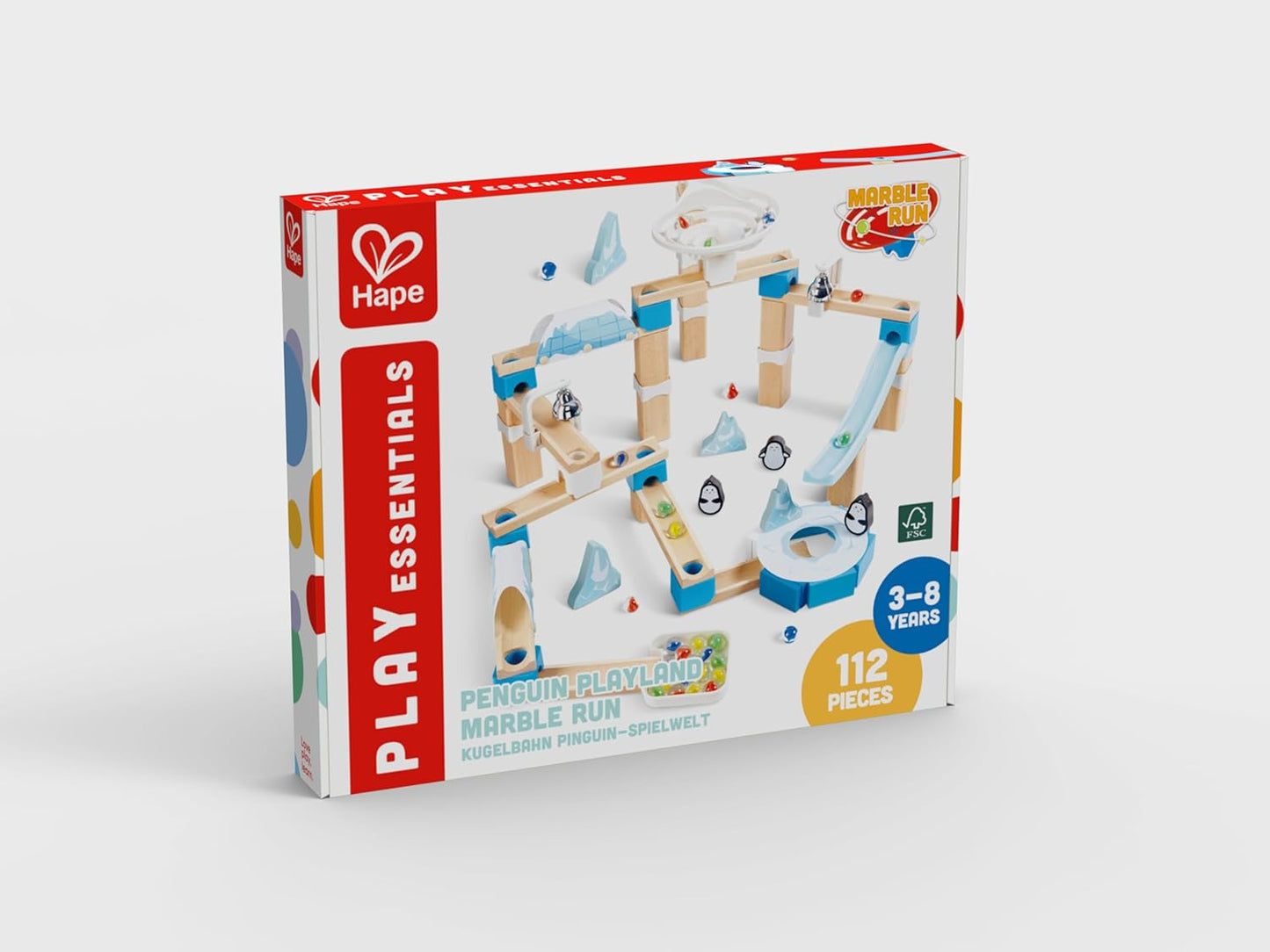 Hape Penguin Playland Marble Run Toy 企鵝樂園彈珠玩具-軌道滾珠遊戲