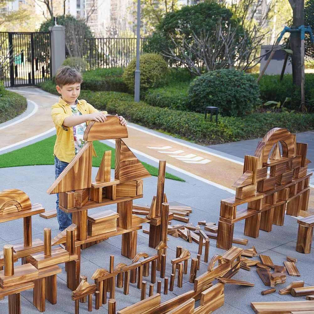 Kindermatic Solid Wooden Building Blocks Set 巨型戶外積木套裝