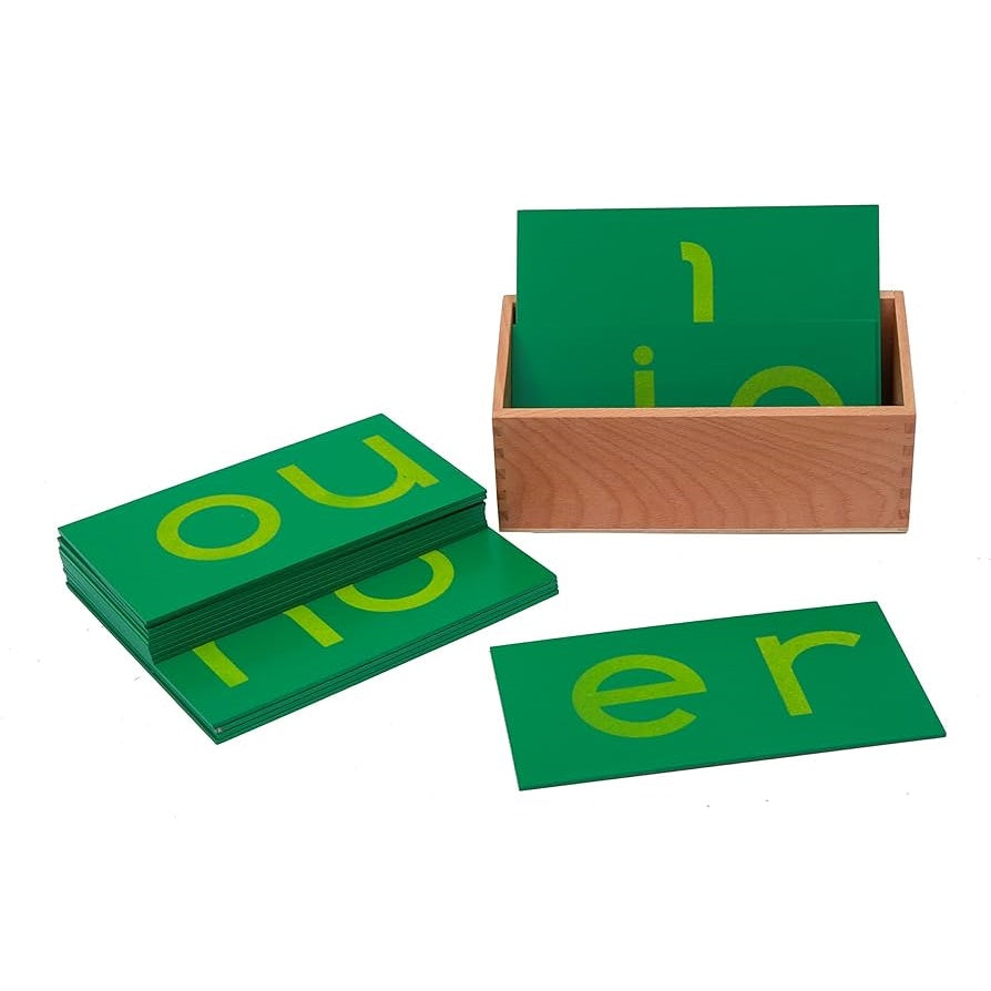 Kindermatic Montessori Lower Case Double Sandpaper Letters - Print 蒙特梭利 英文字母沙板 雙音正體 含木盒