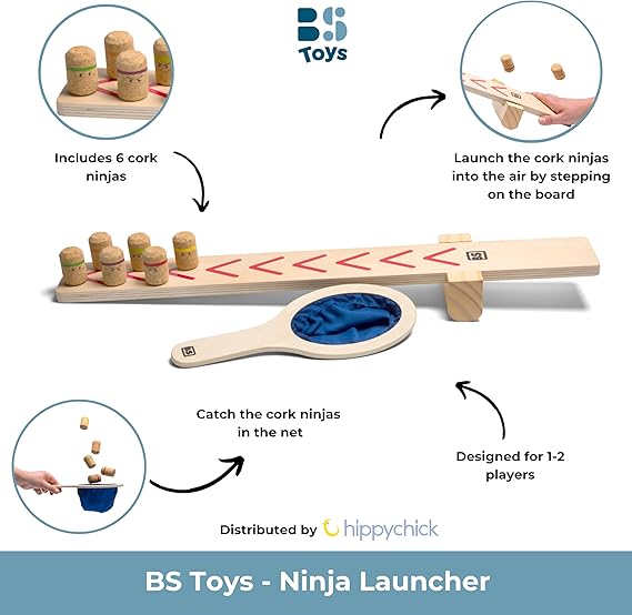 Bs Toys Ninja Launcher 腳踩蹺蹺板