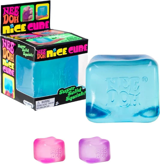 NeeDoh Nice Cube 舒壓方塊 2.25" Square (顏色隨機出貨)