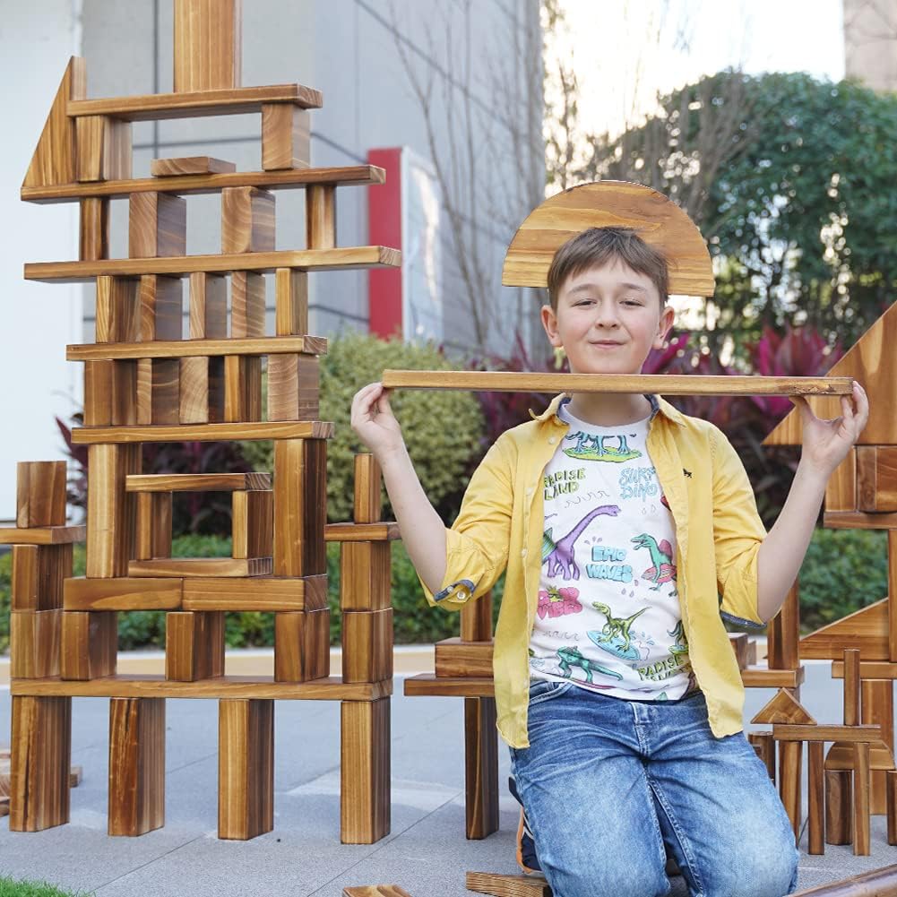 Kindermatic Solid Wooden Building Blocks Set 巨型戶外積木套裝