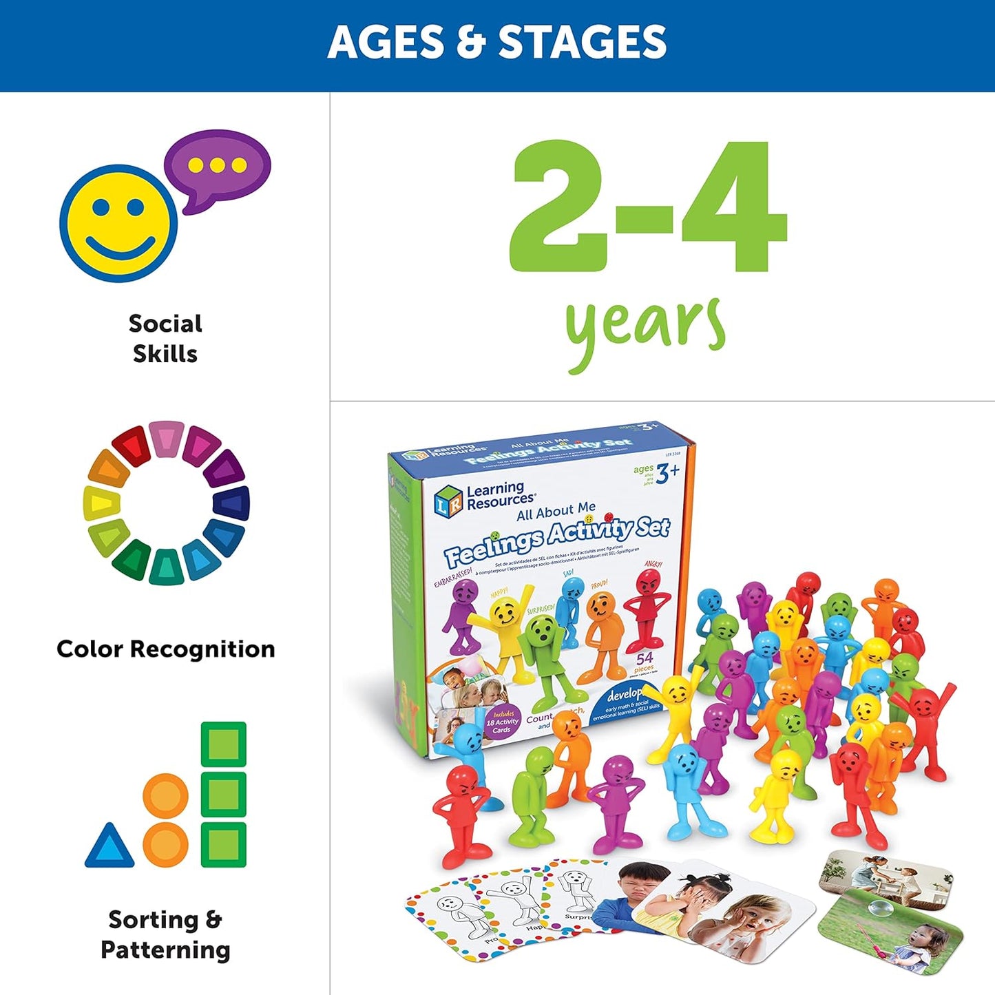 Learning Resources All About Me Feelings Activity Set - 54 Pieces