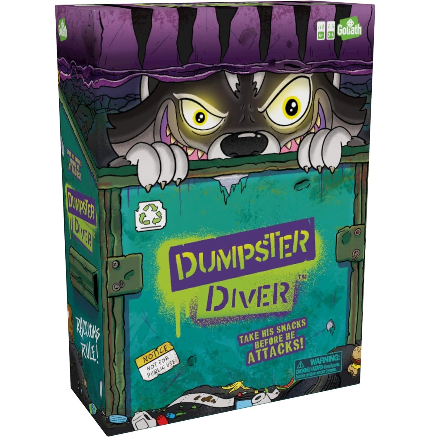 Goliath Dumpster Diver Matching & Action Game 垃圾箱浣熊 配對及搶先遊戲