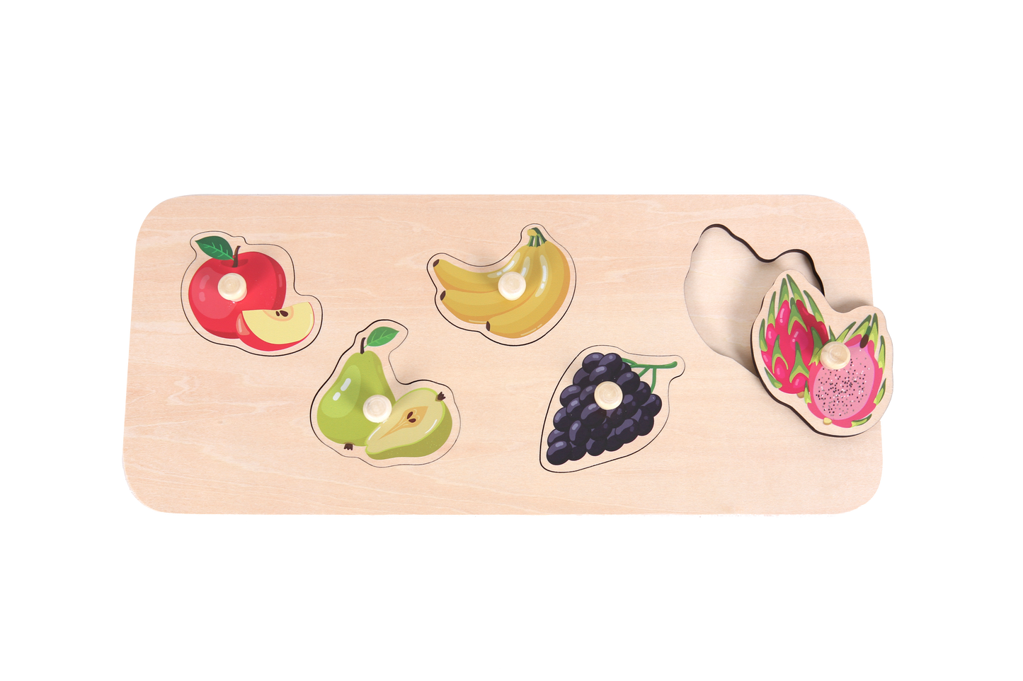 EDUcare Fruit Knob Puzzle 抓手拼圖-水果
