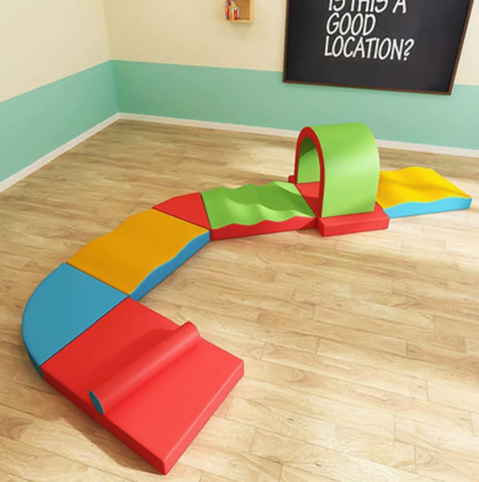 Softy Play Climb & Crawl Set of 9 件套 軟體能訓練 攀爬組合