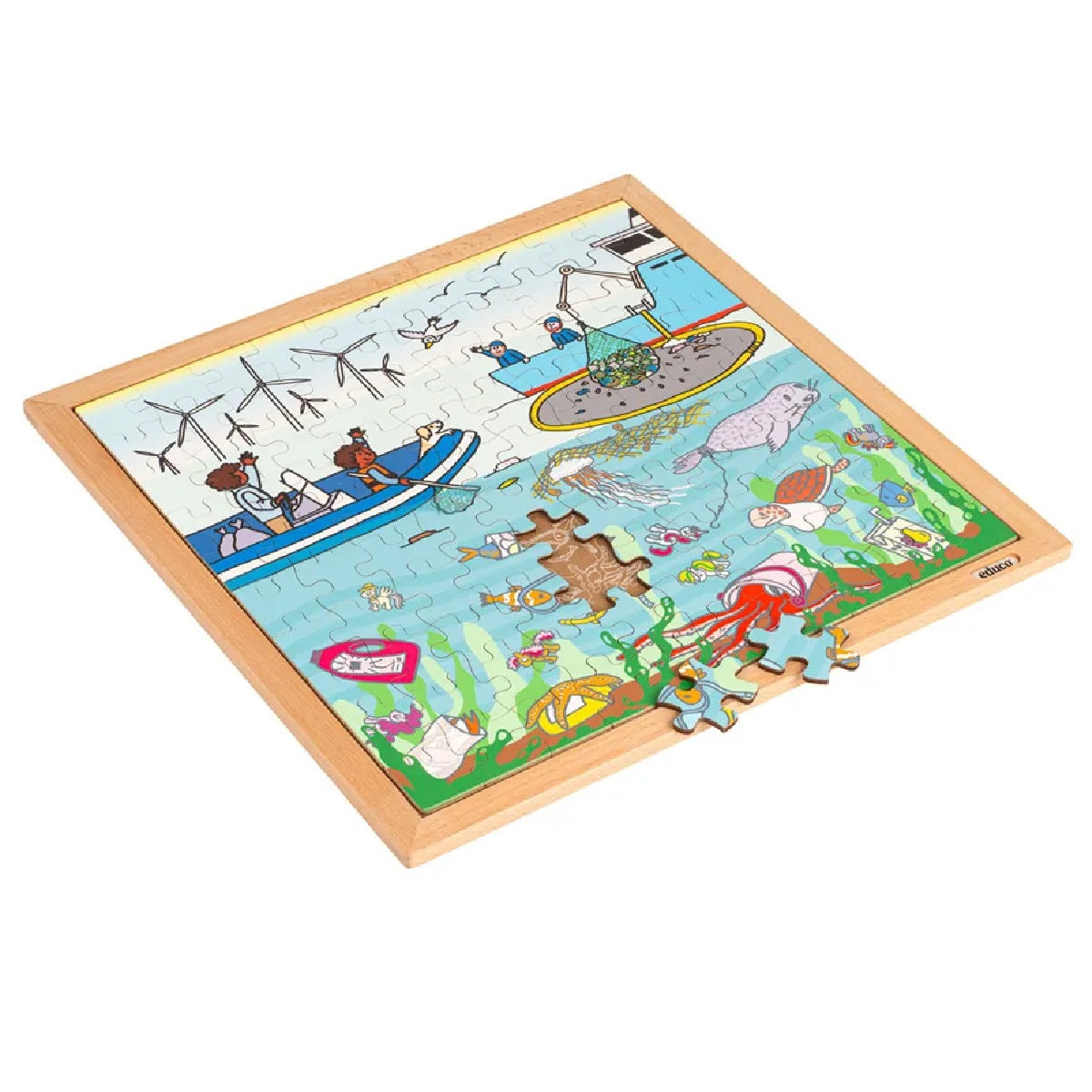 Educo Nature & Climate Puzzle: Sustainable House 100 pieces 自然與氣候拼圖 - 可持續住房 (100片)