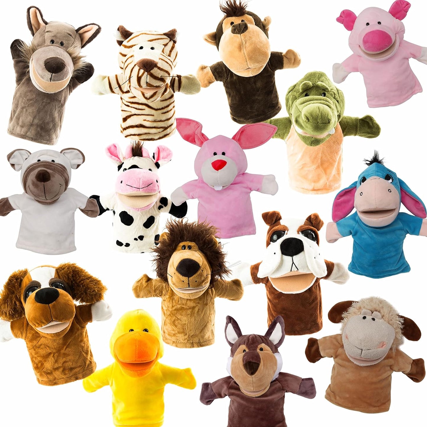 Animal Hand Puppets Movable Open Mouth 動物手偶 可開合嘴巴 24cm