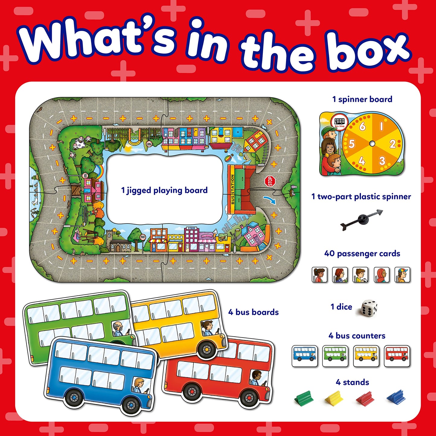 Orchard Toys Bus Stop Addition and Subtraction Game