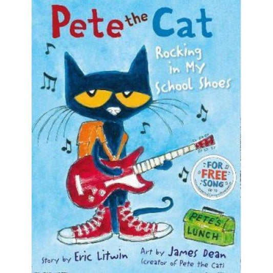 HarperCollins Pete the Cat Rocking in My School Shoes Picture Book Pete the Cat Rocking in My School Shoes 皮皮貓開心穿鞋去上學 英文繪本