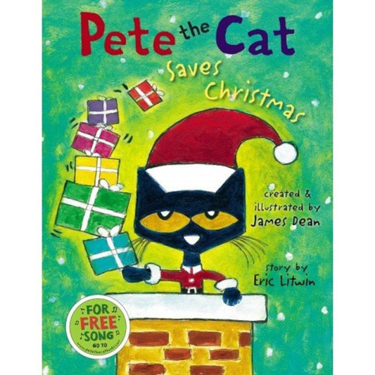 HarperCollins Pete the Cat Saves Christmas Picture Book 皮皮貓過聖誕 英文繪本