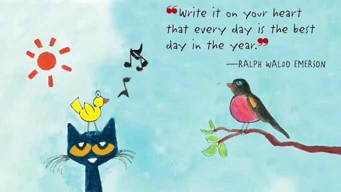 HarperCollins Pete the Cat's Groovy Guide to Life Picture Book Pete the Cat's Groovy Guide to Life 皮皮貓陪你樂觀每一天 英文繪本