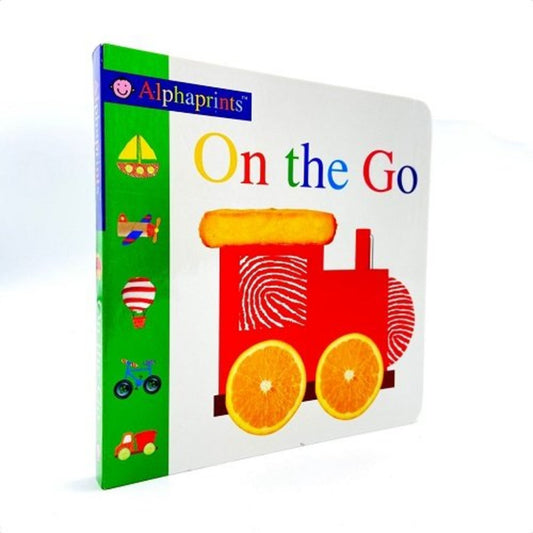 Priddy Books Alphaprints On the Go Baby Touchy Feely Board Book 交通工具 嬰幼兒觸摸紙板書