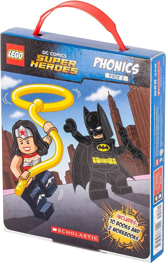Scholastic Lego DC Super Heroes Phonics 10 Books + 2 Workbooks Set 10本 拼音故事書 + 2 閱讀理解練習套裝