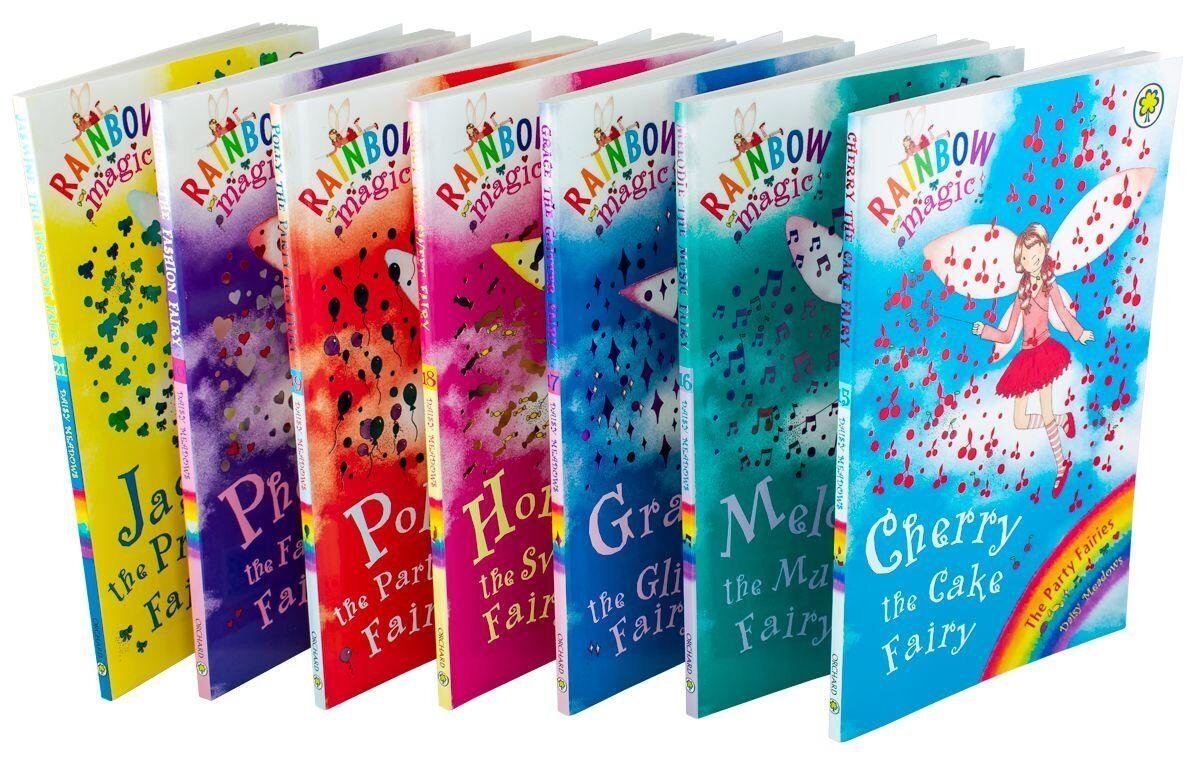 Orchard Books Rainbow Magic Series 3 The Party Fairies Collection 7 Books Box Set