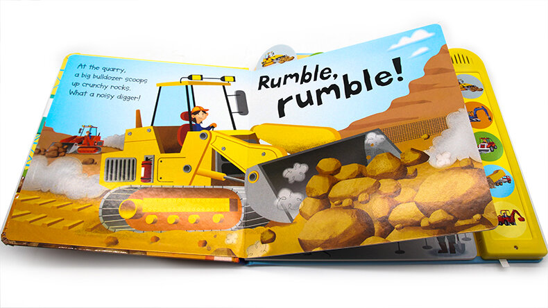 Usborne Noisy Diggers Sound Book 熱鬧的挖掘機發聲書