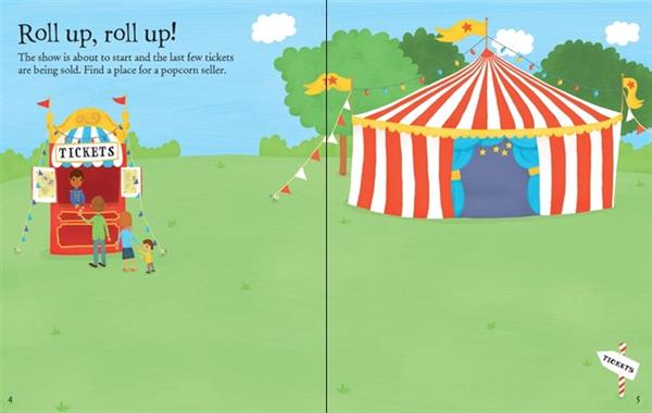 Usborne First Sticker Book Circus 馬戲團貼紙書