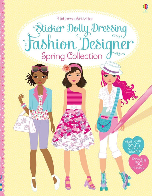 Usborne Sticker Dolly Dressing Fashion Designer Spring Collection
