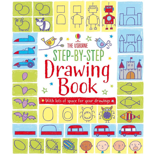 Usborne Step-by-step Drawing Book 逐步畫各色各樣繪畫填色書