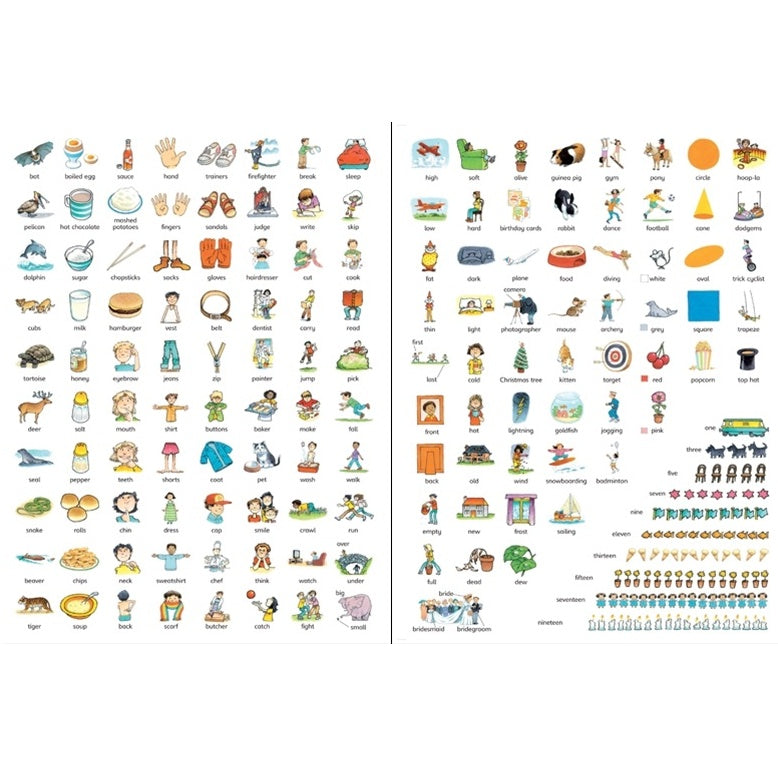 Usborne First Thousand Words in English Sticker Book 最先學的 1000個英語生詞貼紙書